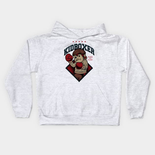 Kid Boxer Kids Hoodie by CyberpunkTees